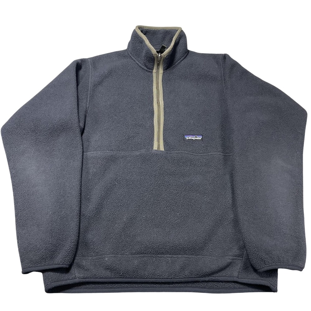 Vintage‎ Patagonia Synchilla Marsupial Pullover Fleece Jacket Men's Small Grey